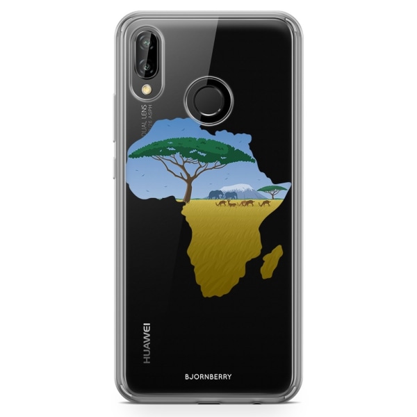 Bjornberry Hybrid Skal Huawei P20 Lite - Afrika Blå