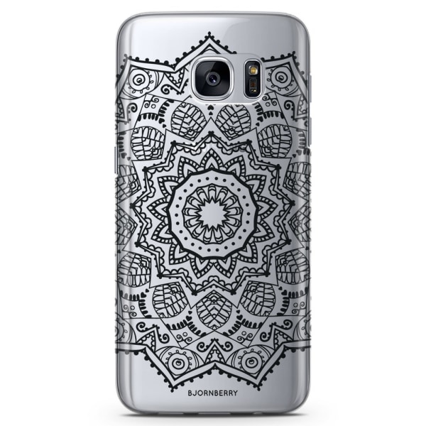Bjornberry Samsung Galaxy S6 TPU Skal - Svart Mandala
