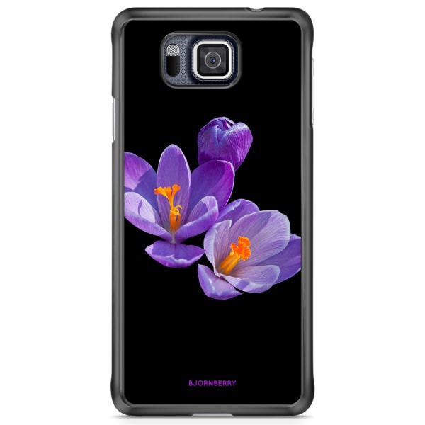 Bjornberry Skal Samsung Galaxy Alpha - Lila Blommor