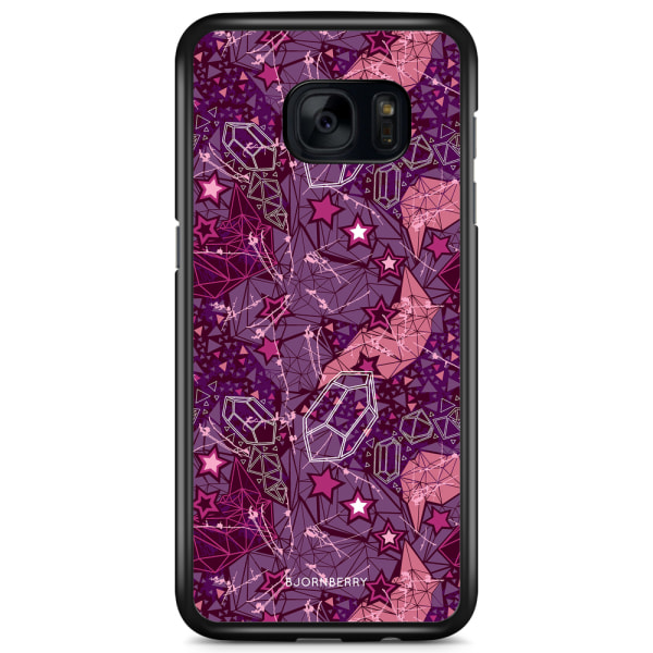 Bjornberry Skal Samsung Galaxy S7 - Lila Stjärnor