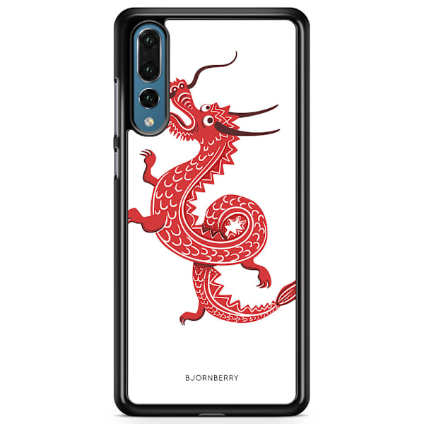Bjornberry Skal Huawei P20 Pro - Röd Drake