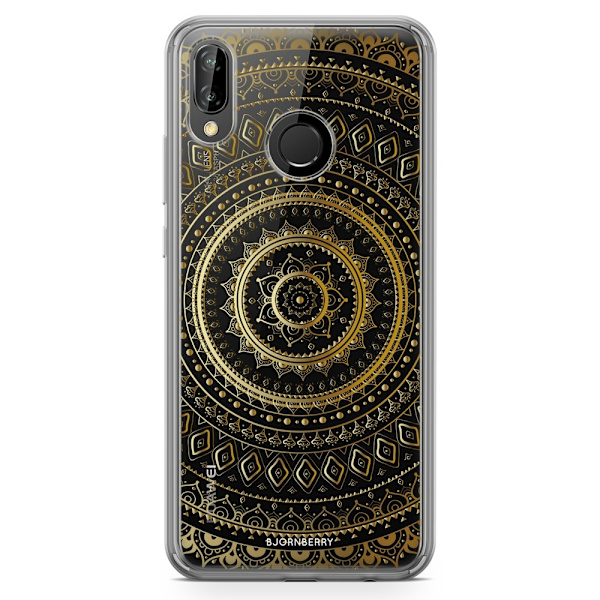 Bjornberry Hybrid Skal Huawei P20 Lite - Guld Mandala