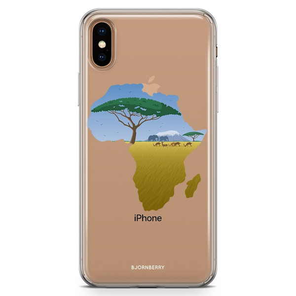 Bjornberry Hybrid Skal iPhone Xs Max  - Afrika Blå