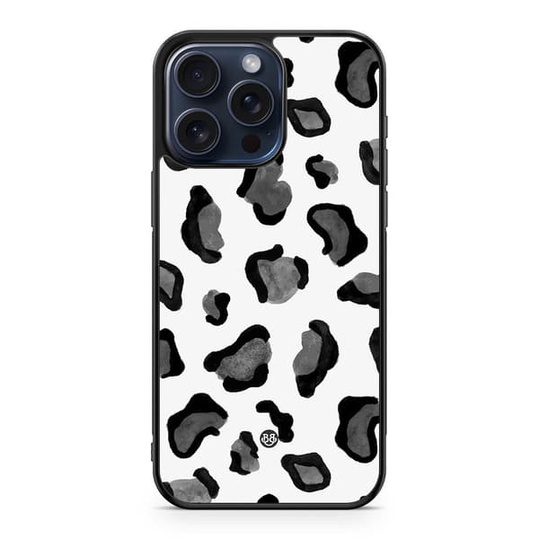 Bjornberry Skal iPhone 15 Pro Max - Grå Leopard