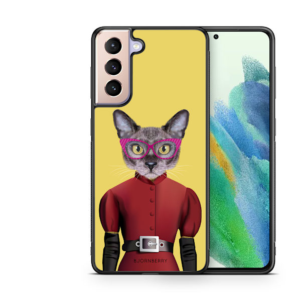 Bjornberry Skal Samsung Galaxy S21 FE 5G - Hipster Katt