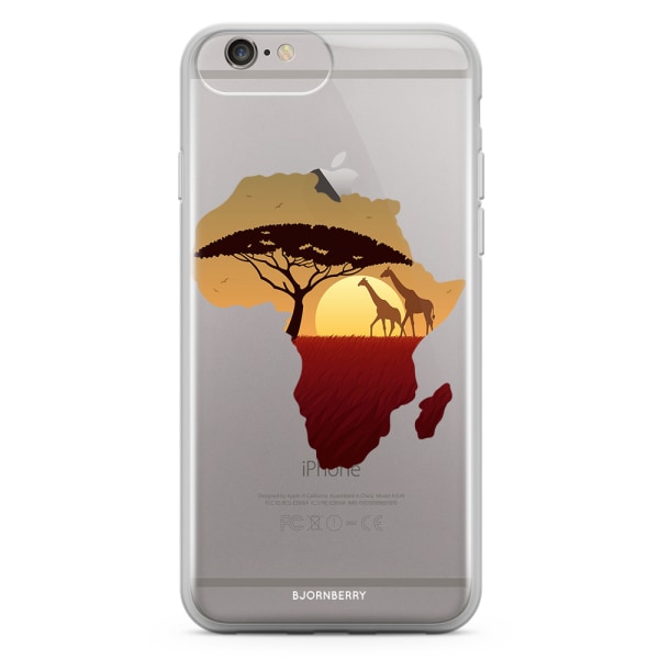 Bjornberry Skal Hybrid iPhone 6/6s Plus - Afrika Svart