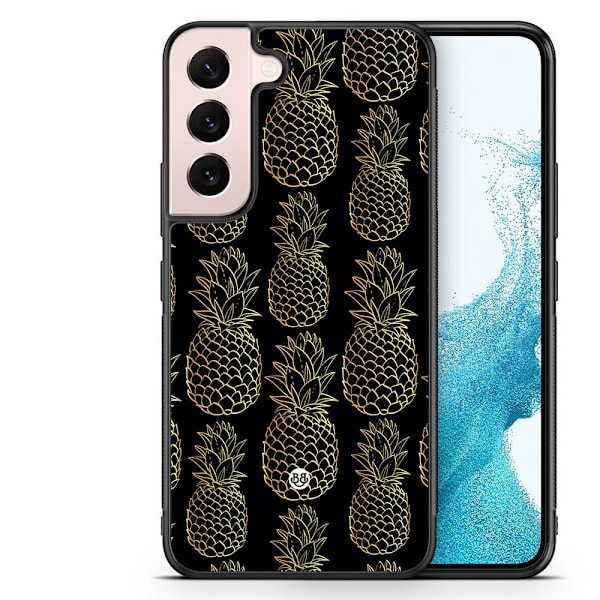 Bjornberry Skal Samsung Galaxy S23 5G -Guldiga Ananas