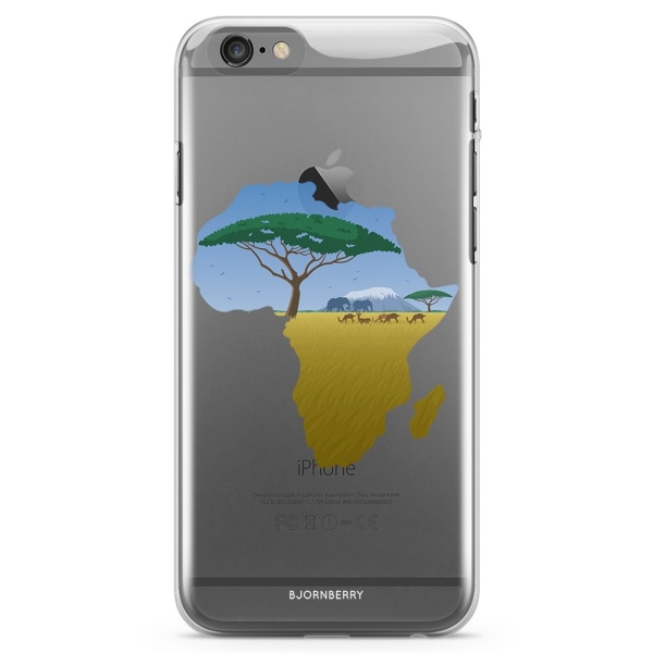 Bjornberry iPhone 6/6s TPU Skal - Afrika Blå