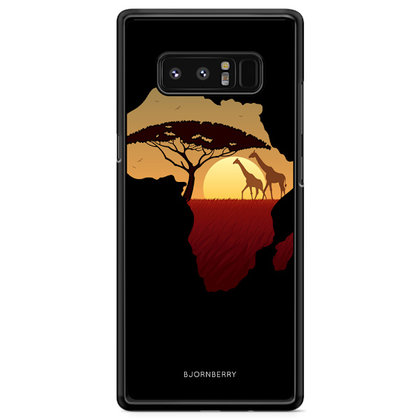 Bjornberry Skal Samsung Galaxy Note 8 - Afrika Svart