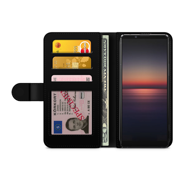 Bjornberry Fodral Sony Xperia 1 II - Guldiga Ananas