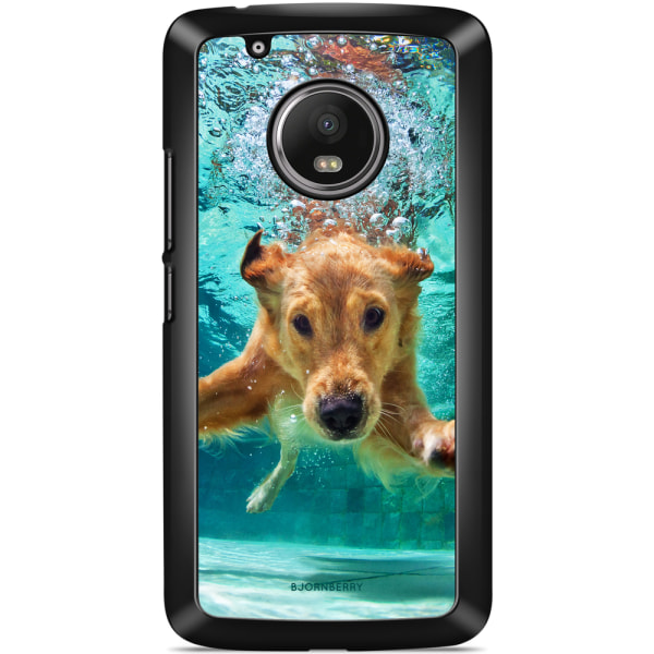 Bjornberry Skal Moto G5 Plus - Hund i Vatten