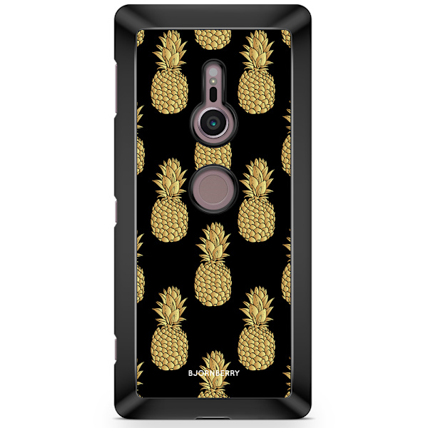Bjornberry Sony Xperia XZ2 Skal - Guldiga Ananas