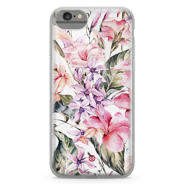 Bjornberry Skal Hybrid iPhone 6/6s - Vattenfärg Blommor