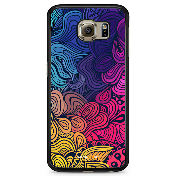 Bjornberry Skal Samsung Galaxy S6 Edge - Retro Blommor