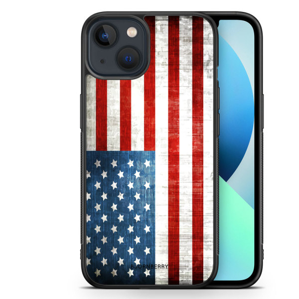 Bjornberry Skal iPhone 13 Mini - USA Flagga