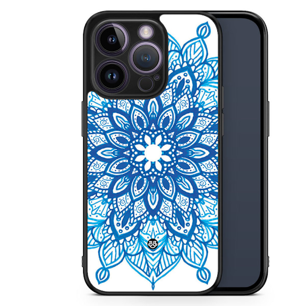 Bjornberry Skal iPhone 14 Pro -Blå Mandala