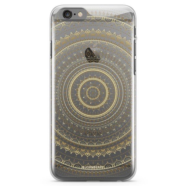 Bjornberry iPhone 6 Plus/6s Plus TPU Skal - Guld Mandala