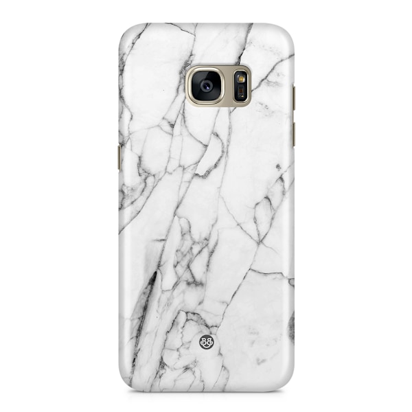 Bjornberry Samsung Galaxy S7 Premium Skal - Vit Marmor