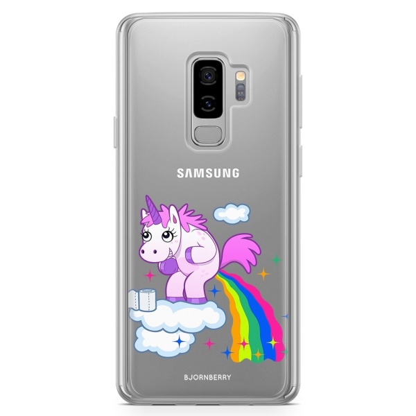 Bjornberry Skal Hybrid Samsung Galaxy S9+ - Bajsande Enhörning