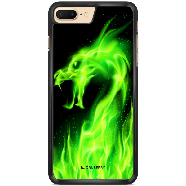 Bjornberry Skal iPhone 7 Plus - Grön Flames Dragon