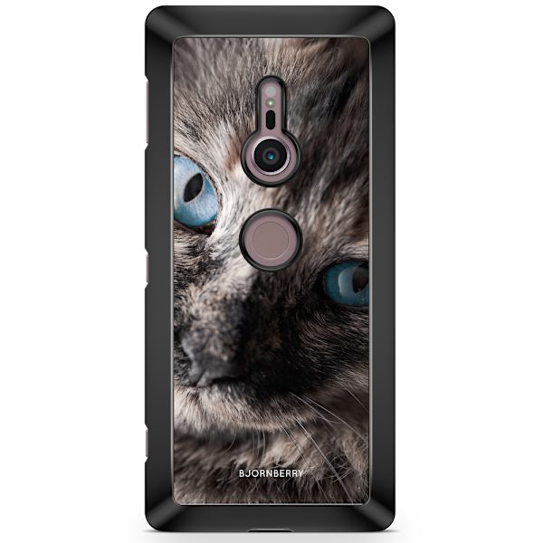 Bjornberry Sony Xperia XZ2 Skal - Katt Blå Ögon