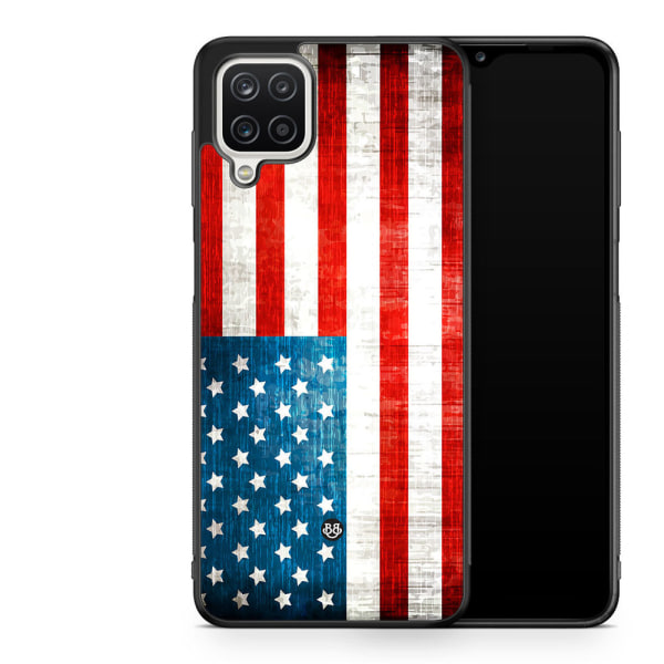 Bjornberry Skal Samsung Galaxy A12 -USA Flagga