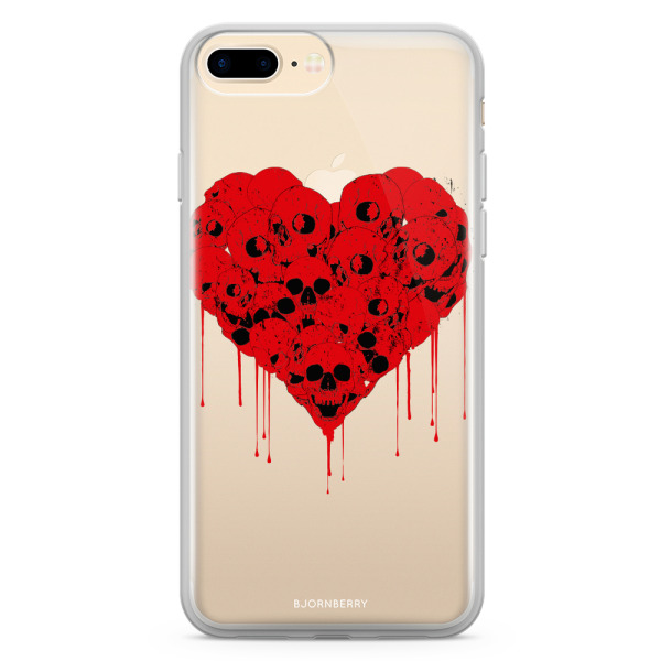 Bjornberry Skal Hybrid iPhone 7 Plus - Skull Heart