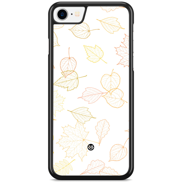 Bjornberry Skal iPhone SE (2020) - Vit med Löv