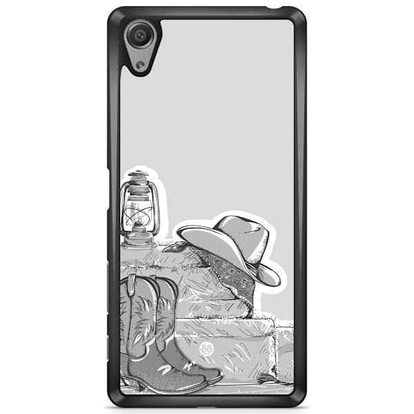 Bjornberry Skal Sony Xperia X - Western Svart/Vit