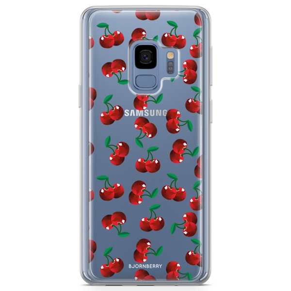 Bjornberry Skal Hybrid Samsung Galaxy S9 - Körsbär
