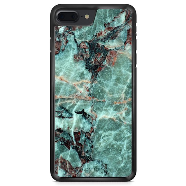 Bjornberry Skal iPhone 8 Plus - Grön Marmor