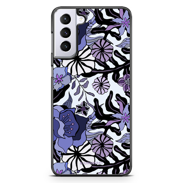 Bjornberry Skal Samsung Galaxy S21 Plus - Lila Blommor