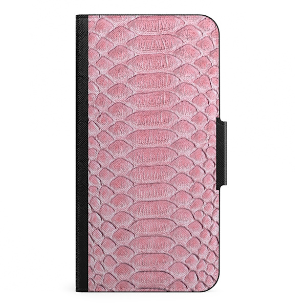 Naive iPhone 13 Mini Plånboksfodral - Salmon Snake