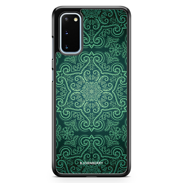 Bjornberry Skal Samsung Galaxy S20 - Grön Retromönster