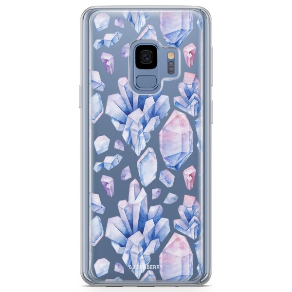 Bjornberry Skal Hybrid Samsung Galaxy S9 - Pastell Kristaller