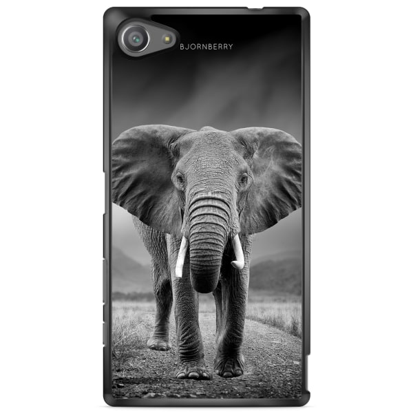 Bjornberry Skal Sony Xperia Z5 Compact - Svart/Vit Elefant