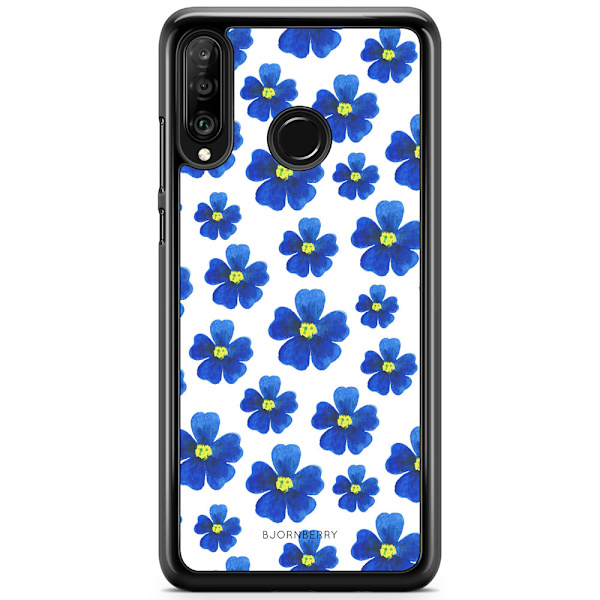 Bjornberry Hårdskal Huawei P30 Lite - Blå Blommor
