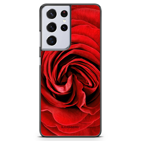 Bjornberry Skal Samsung Galaxy S21 Ultra - Röd Ros
