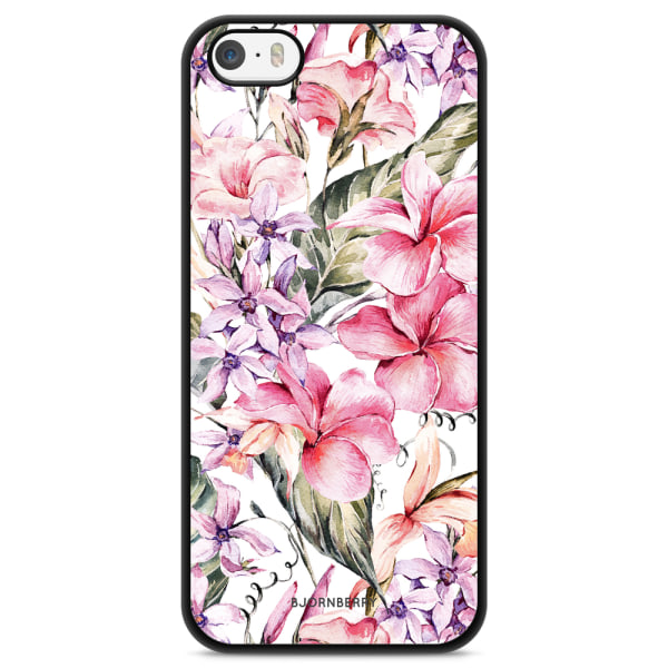 Bjornberry Skal iPhone 5/5s/SE - Vattenfärg Blommor