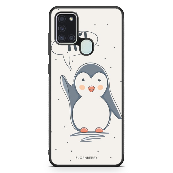 Bjornberry Skal Samsung Galaxy A21s - Söt Pingvin