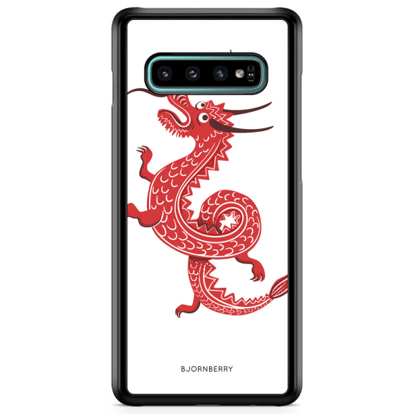 Bjornberry Skal Samsung Galaxy S10 - Röd Drake
