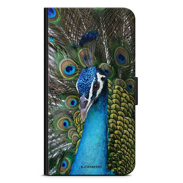 Bjornberry Plånboksfodral Sony Xperia X - Påfågel