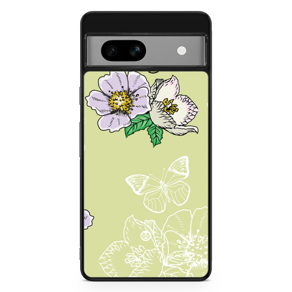 Bjornberry Google Pixel 7a Skal - Fjärilsblomma