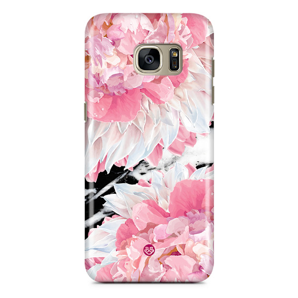 Bjornberry Samsung Galaxy S7 Premium Skal - Dahlia Marble Dark