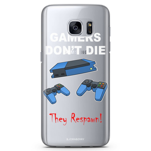 Bjornberry Samsung Galaxy S7 Edge TPU Skal -Gamers Don't Die