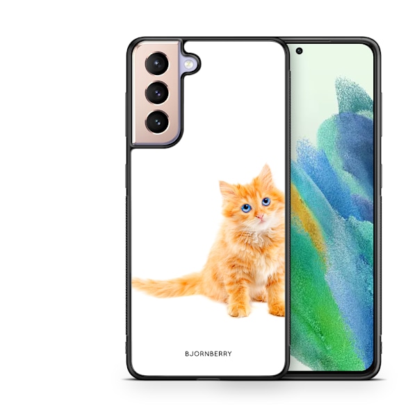 Bjornberry Skal Samsung Galaxy S21 FE 5G - Liten Brun Katt
