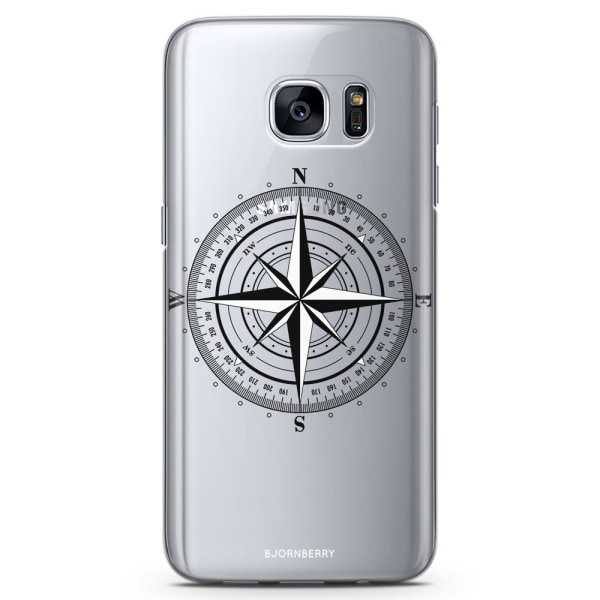 Bjornberry Samsung Galaxy S6 Edge TPU Skal -Kompass