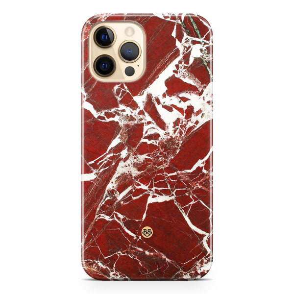 Bjornberry iPhone 12 Pro Max Premiumskal - Red Marble