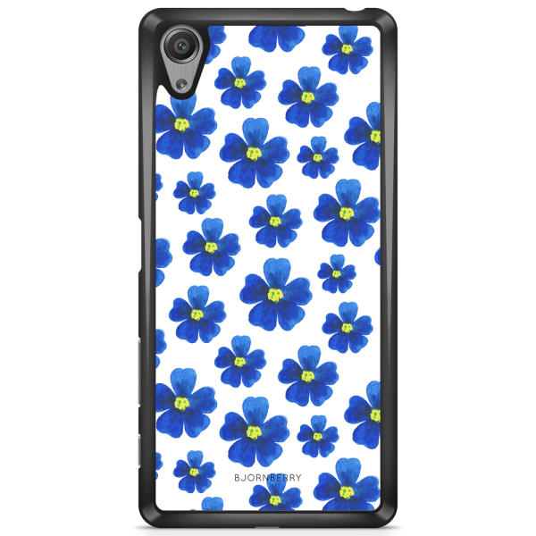 Bjornberry Skal Sony Xperia XA1 - Blå Blommor