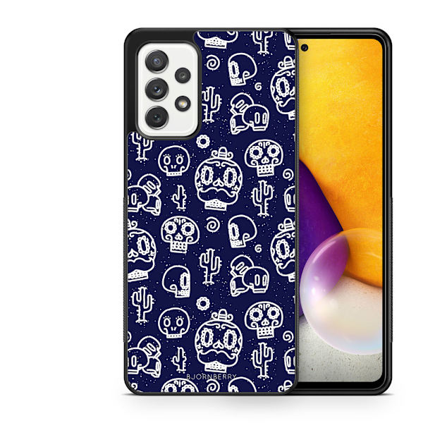 Bjornberry Skal Samsung Galaxy A52/A52s 5G -Oldschool Dödskallar